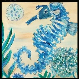 Sea Horse Painting, large